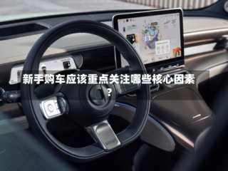 新手购车应该重点关注哪些核心因素？