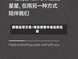 疫情去世文章/悼念疫情中逝去的生命