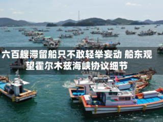 六百艘滞留船只不敢轻举妄动 船东观望霍尔木兹海峡协议细节