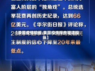 【美国疫情偷报,美国疫情报告疑遭操纵】