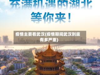 疫情主要看武汉(疫情期间武汉到底有多严重)