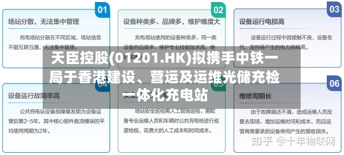 天臣控股(01201.HK)拟携手中铁一局于香港建设、营运及运维光储充检一体化充电站-第3张图片